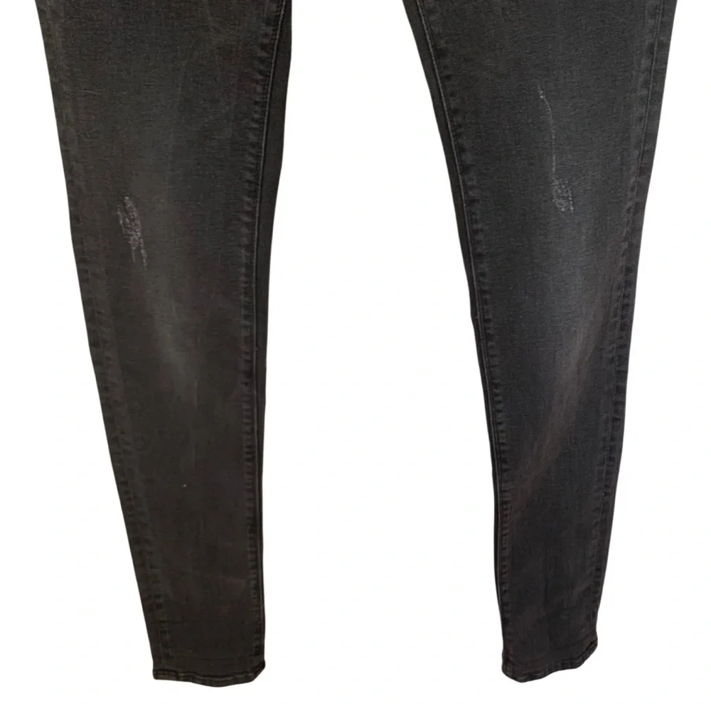ZADIG & VOLTAIRE Eva Gris Destroy Deluxe Black Skinny Jeans Size 26 - Picture 7 of 16